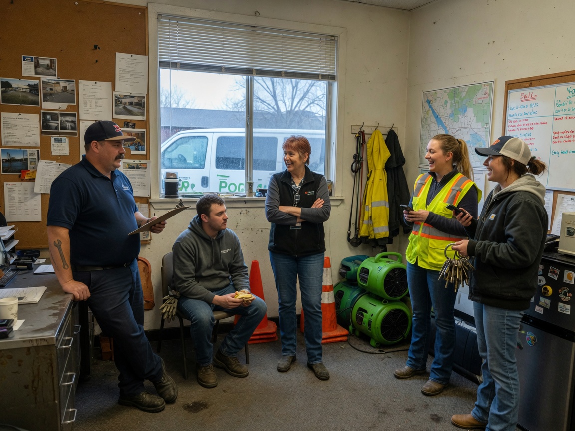 The Water Damage Lilac City Experts team at work in Spokane