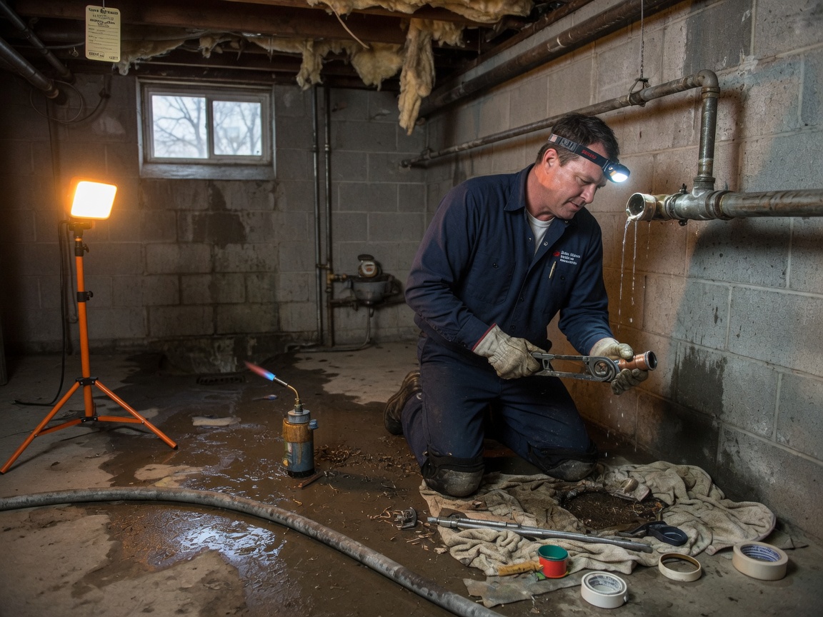 Burst Pipe Repair in Spokane