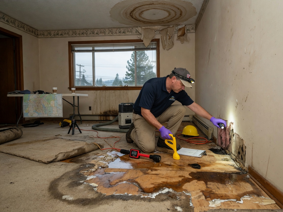 Water Damage Inspection in Spokane
